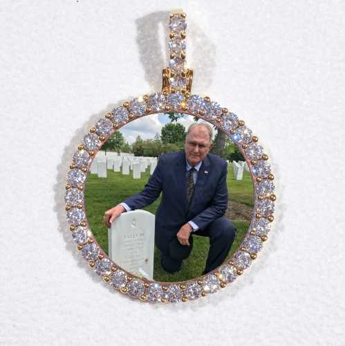 3D CIRCLE CUSTOM PICTURE PENDANT SMALL SIZE