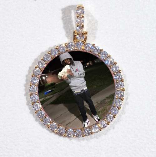 3D CIRCLE CUSTOM PICTURE PENDANT SMALL SIZE