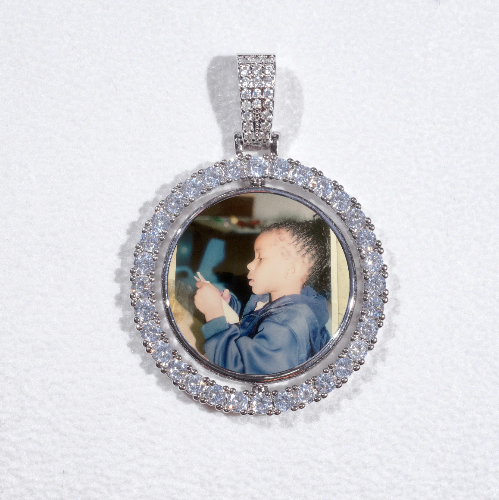 3D Spinning 2-Faced Custom Picture Pendant