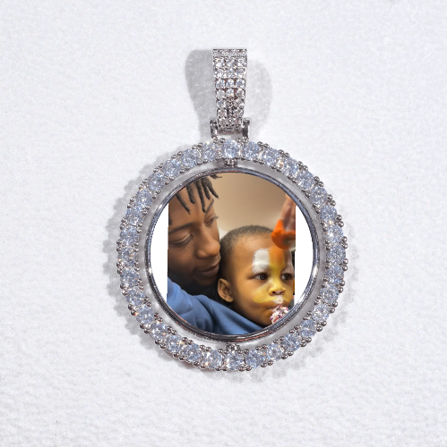 3D Spinning 2-Faced Custom Picture Pendant