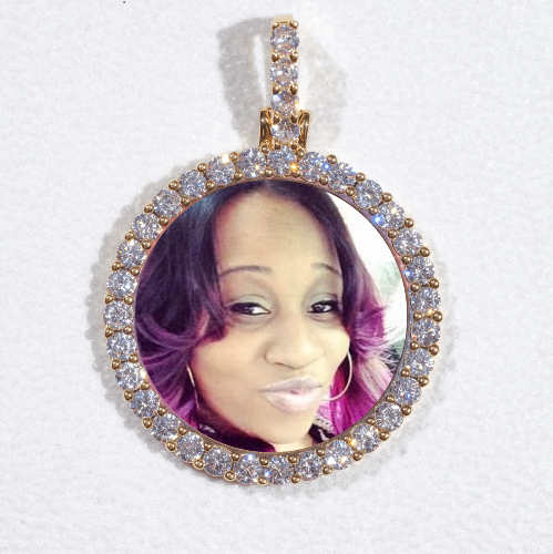 3D CIRCLE CUSTOM PICTURE PENDANT SMALL SIZE