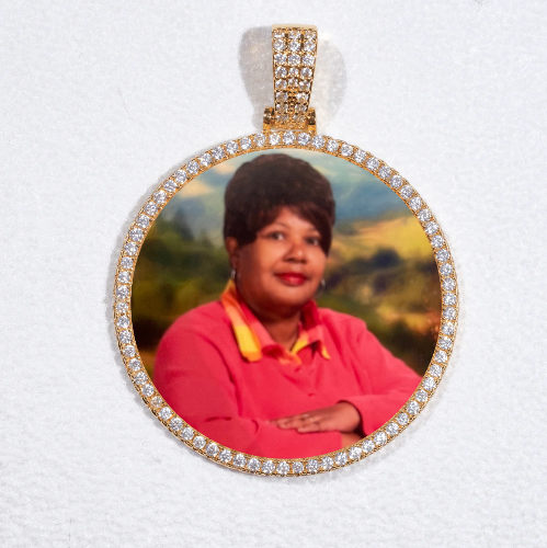 MEDIUM 3D CIRCLE CUSTOM PICTURE PENDANT