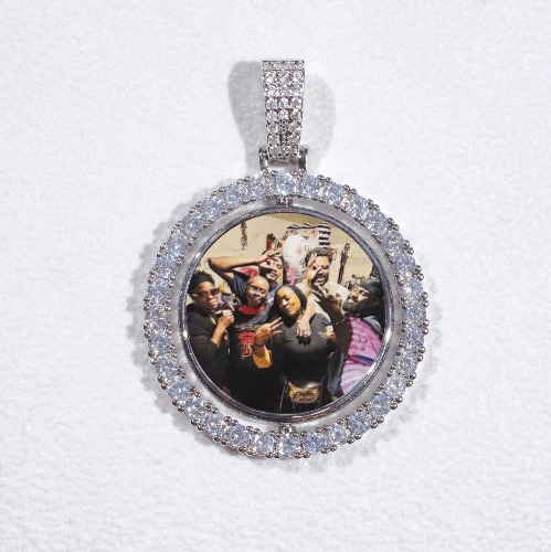 3D Spinning 2-Faced Custom Picture Pendant