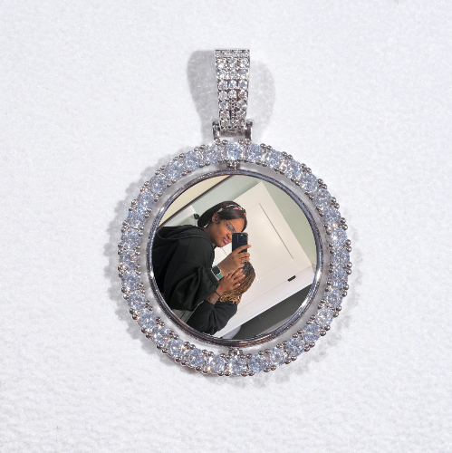 3D Spinning 2-Faced Custom Picture Pendant