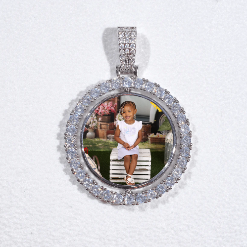 3D Spinning 2-Faced Custom Picture Pendant