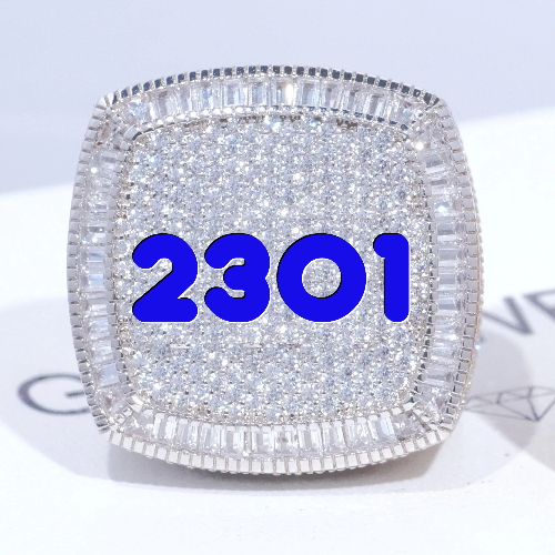CUSTOM LETTER 3D ICED RING