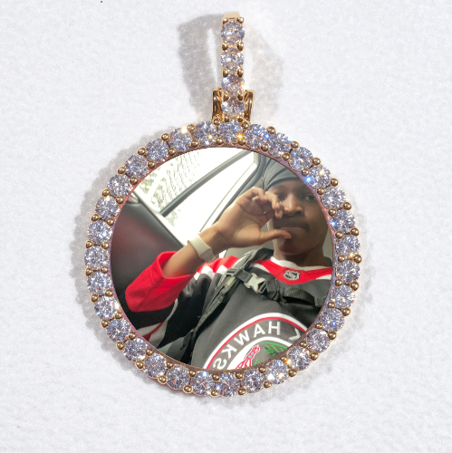 3D CIRCLE CUSTOM PICTURE PENDANT SMALL SIZE