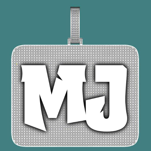 CUSTOM LETTER NECKLACE 3D BIG SQUARE