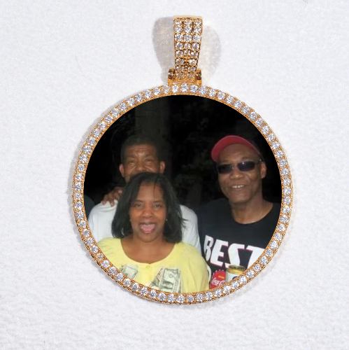 MEDIUM 3D CIRCLE CUSTOM PICTURE PENDANT