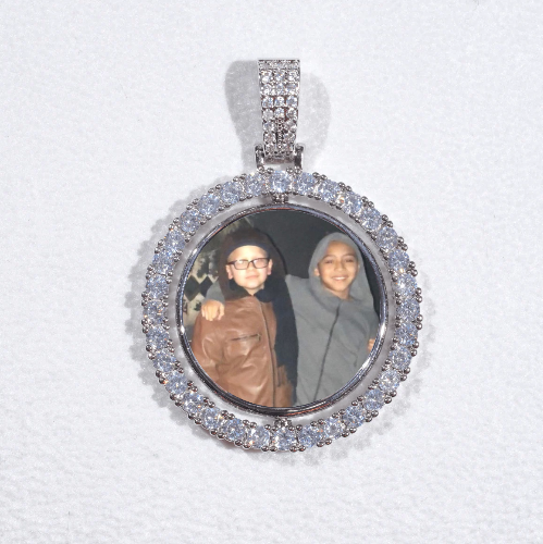 3D Spinning 2-Faced Custom Picture Pendant