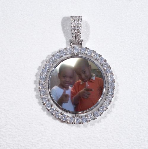 3D Spinning 2-Faced Custom Picture Pendant