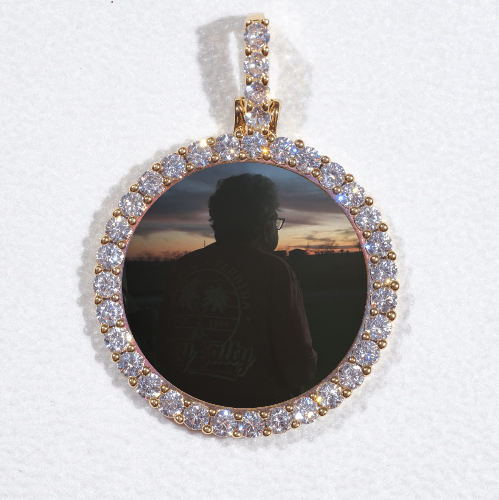 3D CIRCLE CUSTOM PICTURE PENDANT SMALL SIZE