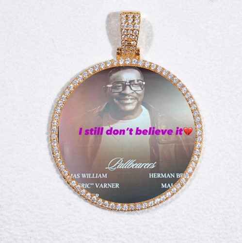 MEDIUM 3D CIRCLE CUSTOM PICTURE PENDANT