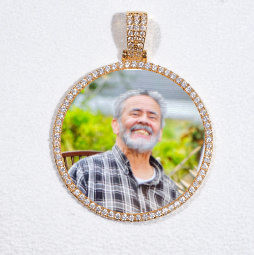 MEDIUM 3D CIRCLE CUSTOM PICTURE PENDANT