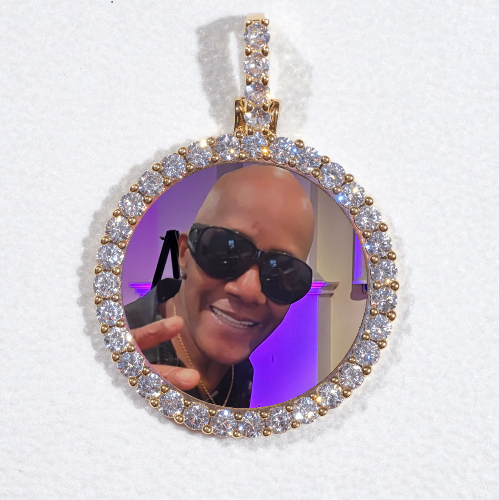3D CIRCLE CUSTOM PICTURE PENDANT SMALL SIZE