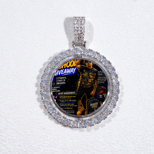 3D Spinning 2-Faced Custom Picture Pendant