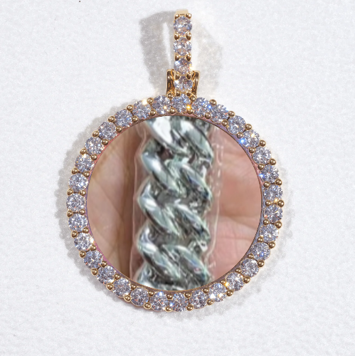 3D CIRCLE CUSTOM PICTURE PENDANT SMALL SIZE