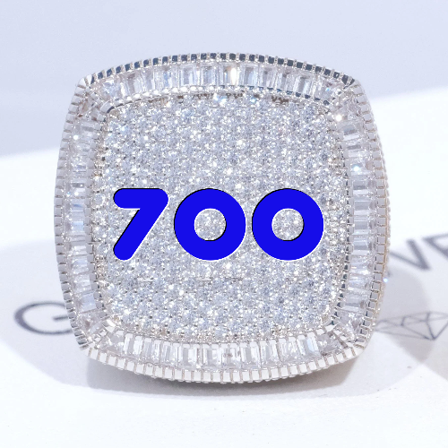 CUSTOM LETTER 3D ICED RING