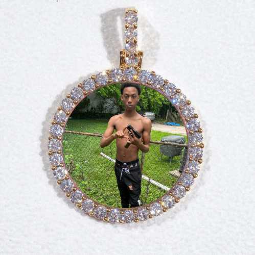 3D CIRCLE CUSTOM PICTURE PENDANT SMALL SIZE