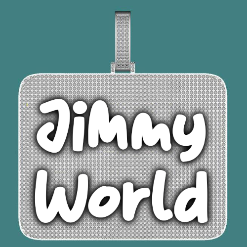 CUSTOM LETTER NECKLACE 3D BIG SQUARE