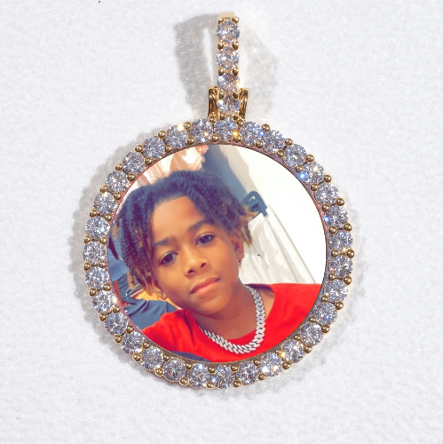 3D CIRCLE CUSTOM PICTURE PENDANT SMALL SIZE