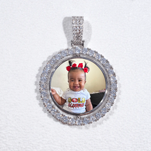 3D Spinning 2-Faced Custom Picture Pendant