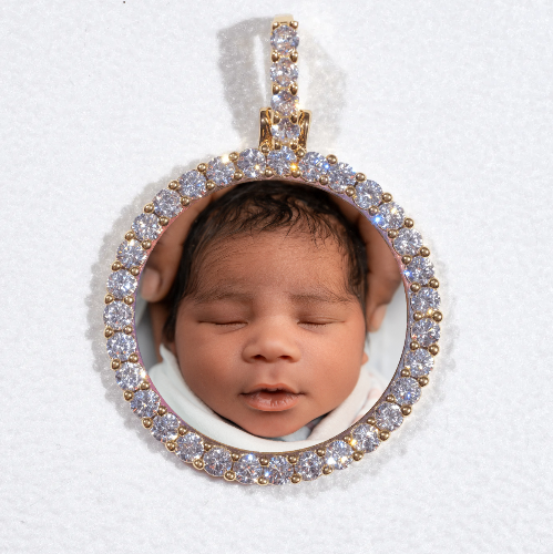 3D CIRCLE CUSTOM PICTURE PENDANT SMALL SIZE