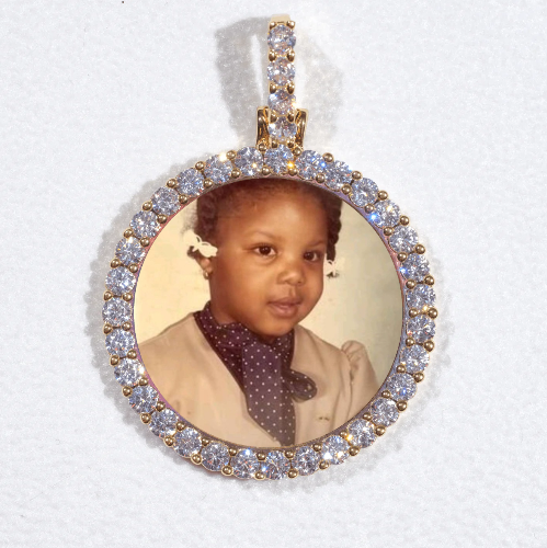 3D CIRCLE CUSTOM PICTURE PENDANT SMALL SIZE