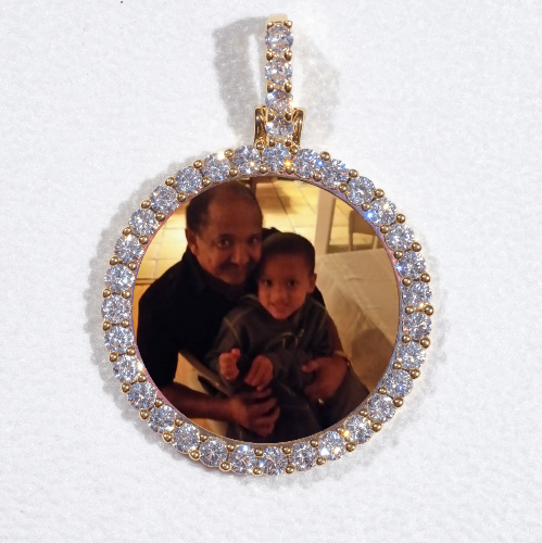 3D CIRCLE CUSTOM PICTURE PENDANT SMALL SIZE