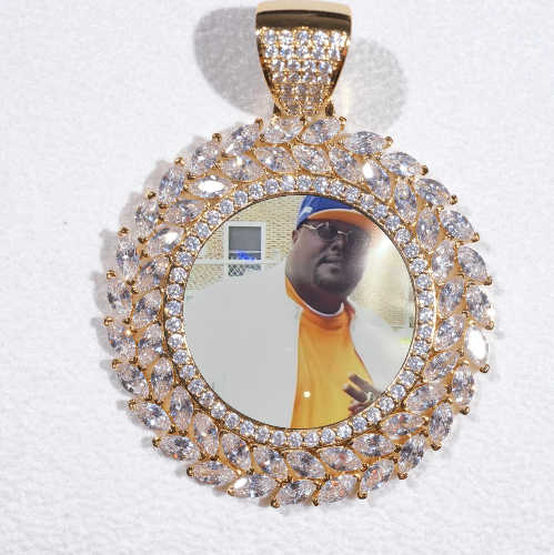 Large 3D Wheat Ear Custom Picture Pendant