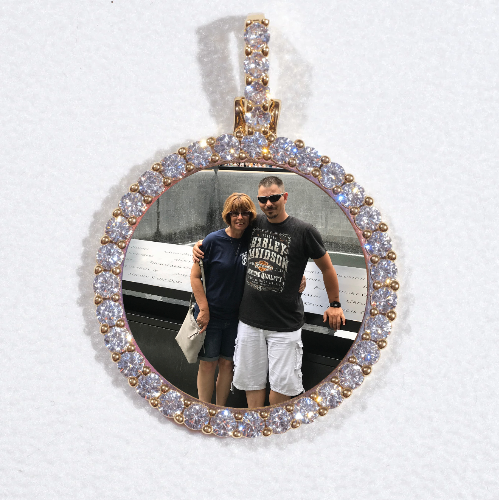3D CIRCLE CUSTOM PICTURE PENDANT SMALL SIZE