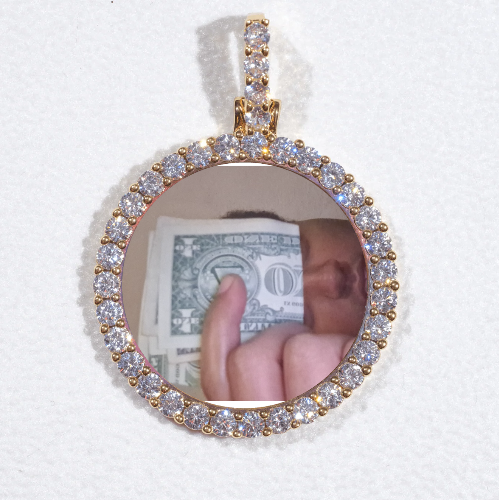 3D CIRCLE CUSTOM PICTURE PENDANT SMALL SIZE