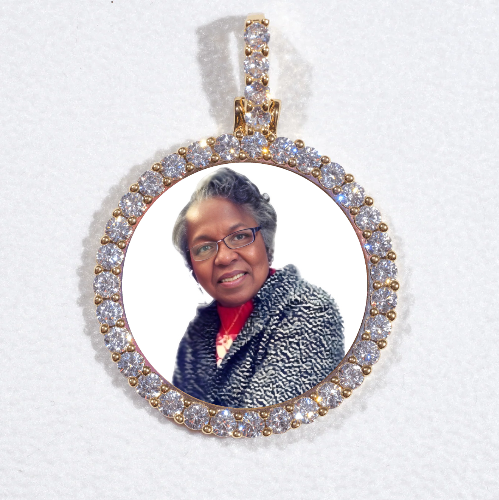 3D CIRCLE CUSTOM PICTURE PENDANT SMALL SIZE