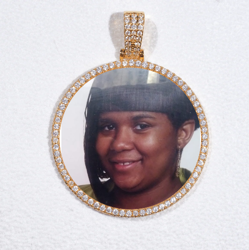 MEDIUM 3D CIRCLE CUSTOM PICTURE PENDANT