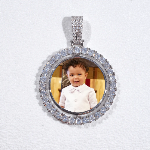 3D Spinning 2-Faced Custom Picture Pendant