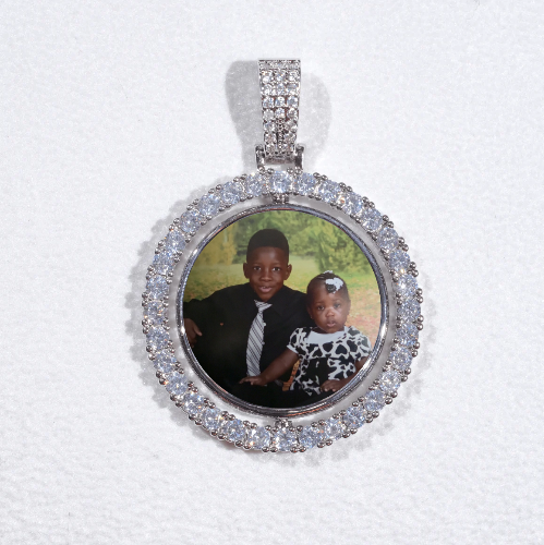 3D Spinning 2-Faced Custom Picture Pendant
