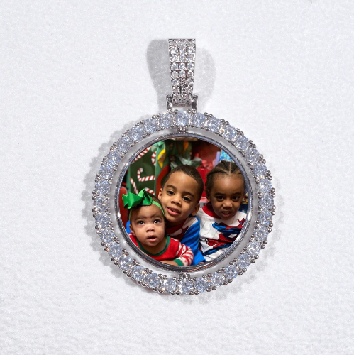3D Spinning 2-Faced Custom Picture Pendant