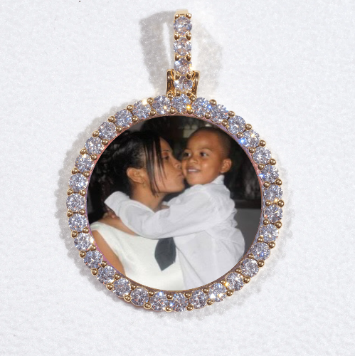 3D CIRCLE CUSTOM PICTURE PENDANT SMALL SIZE