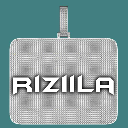 CUSTOM LETTER NECKLACE 3D BIG SQUARE