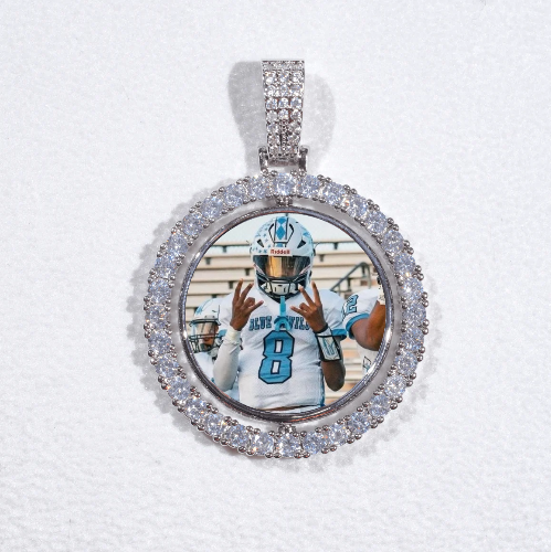 3D Spinning 2-Faced Custom Picture Pendant