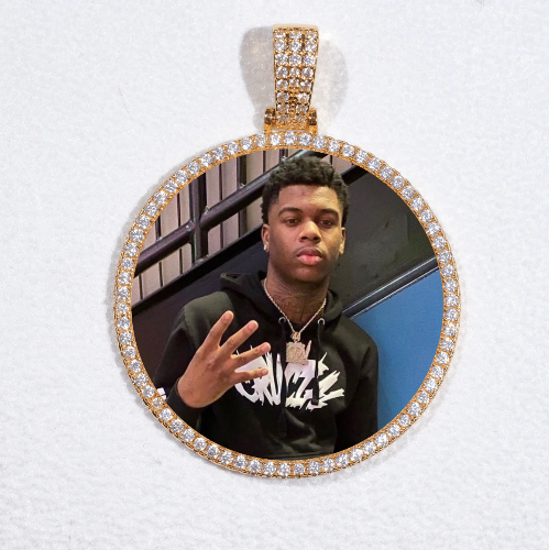 MEDIUM 3D CIRCLE CUSTOM PICTURE PENDANT