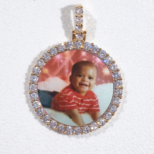 3D CIRCLE CUSTOM PICTURE PENDANT SMALL SIZE