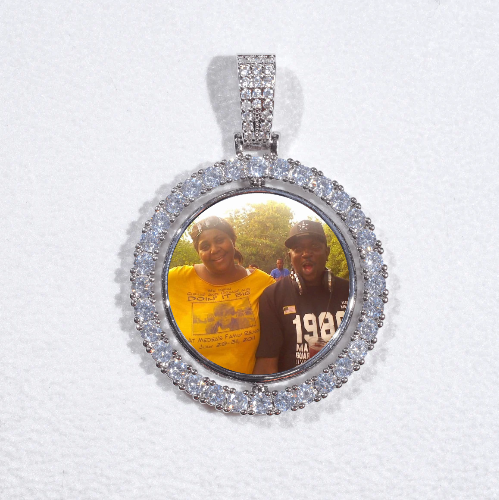 3D Spinning 2-Faced Custom Picture Pendant