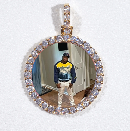 3D CIRCLE CUSTOM PICTURE PENDANT SMALL SIZE