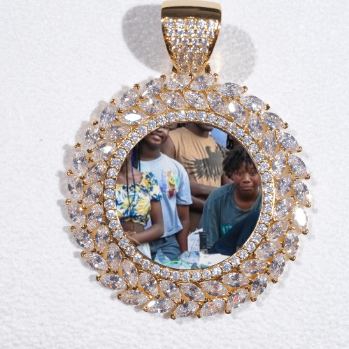 Large 3D Wheat Ear Custom Picture Pendant