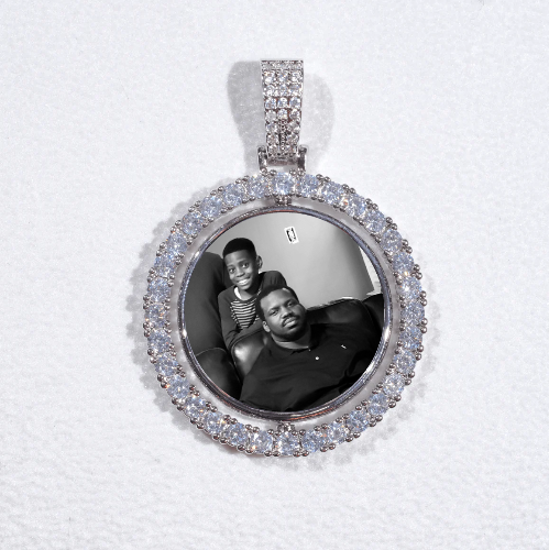 3D Spinning 2-Faced Custom Picture Pendant