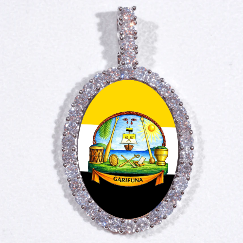 Large 3D Oval Custom Picture Pendant