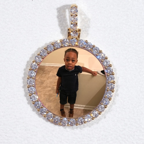 3D CIRCLE CUSTOM PICTURE PENDANT SMALL SIZE