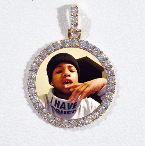 3D CIRCLE CUSTOM PICTURE PENDANT SMALL SIZE