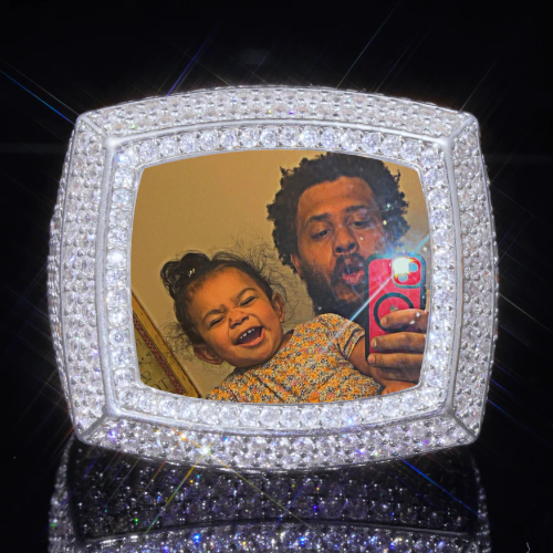3D CUSTOM PICTURE ICED RING